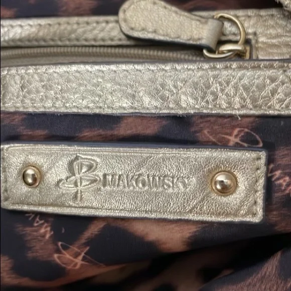 B. Makowsky Brown Croc-Embossed Shoulder Bag - Picture 4 of 12